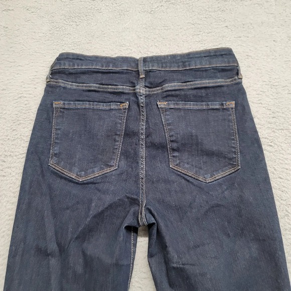 Old Navy Jeans Womens 12 Blue‎ Denim Rockstar Super Skin Mid Rise Pockets Casual - Picture 4 of 11